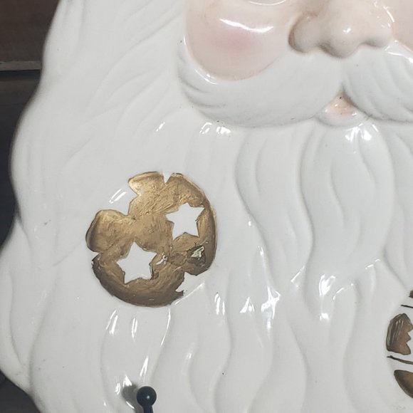 World Bazaar Inc Vintage 3D Santa Serving Plate - Picture 3 of 9